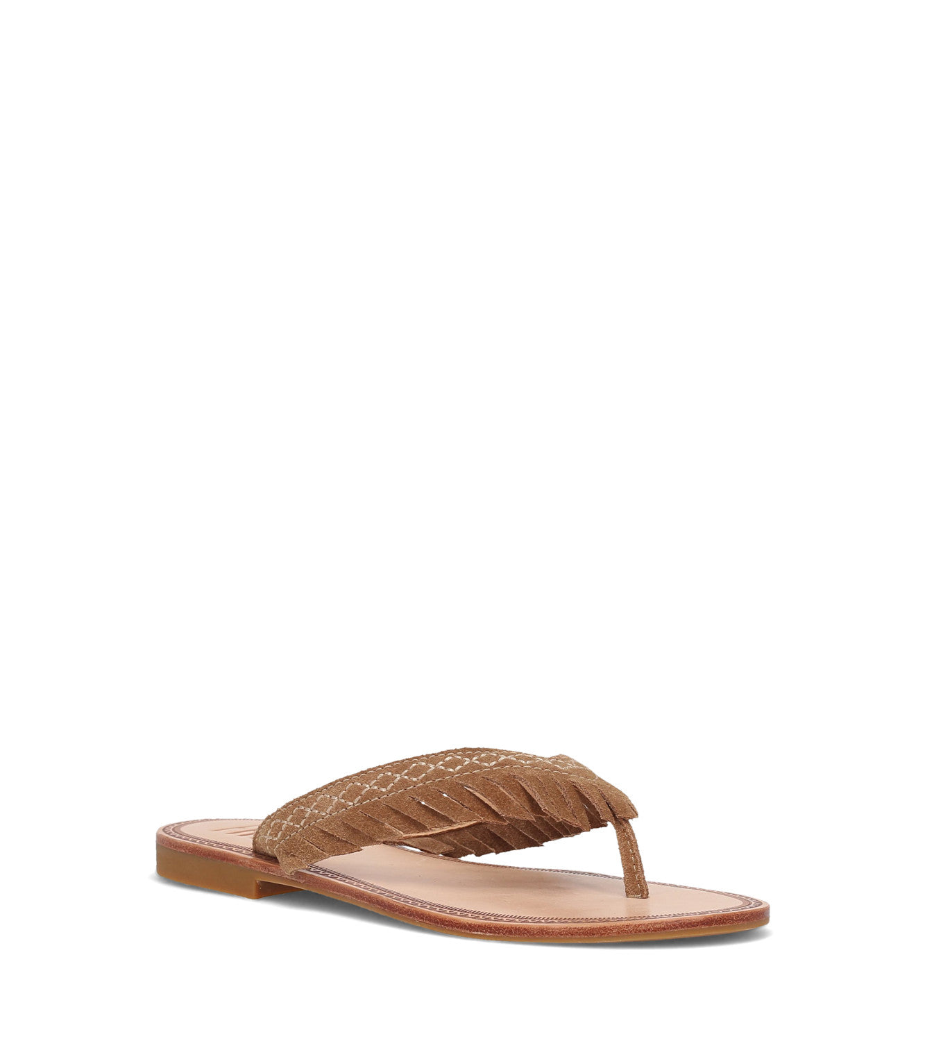 Ava Fringe Sandal - Almond (FR40913-ALMO)