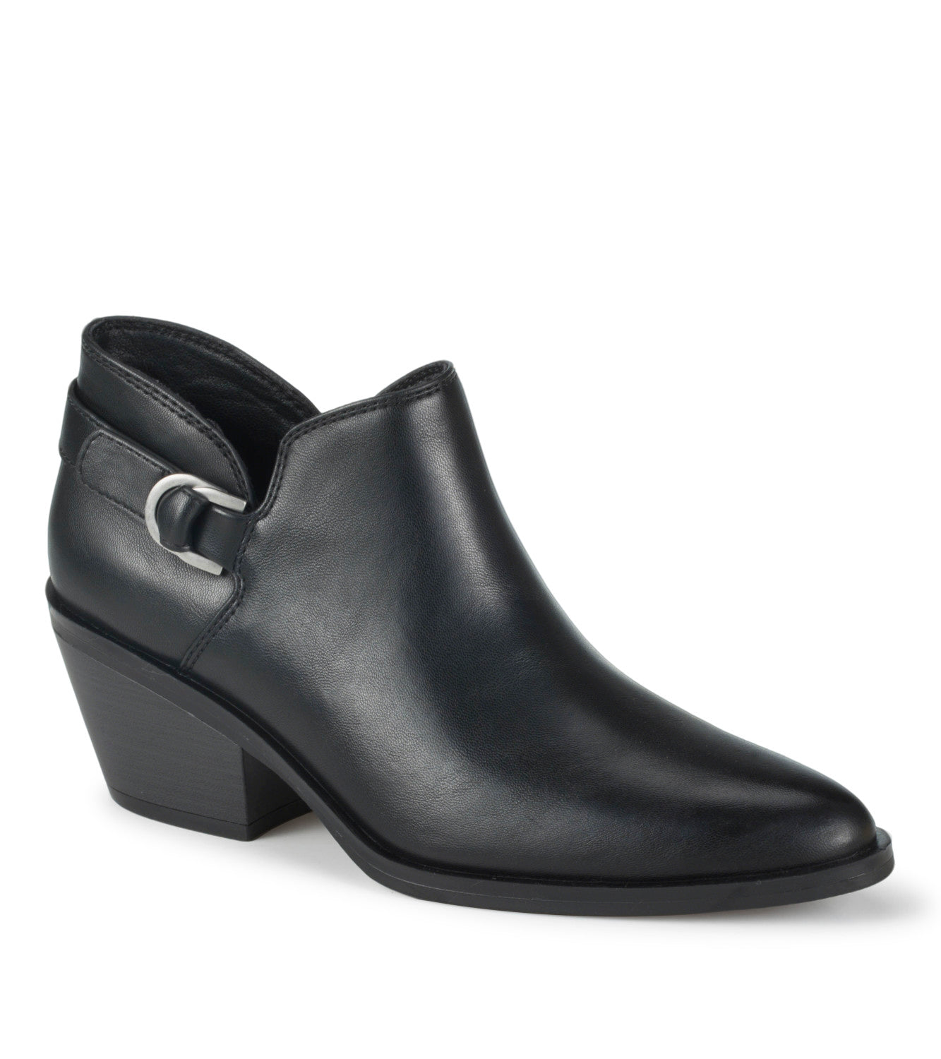 Duala Block Heel Ankle Bootie - Black (BT32049)