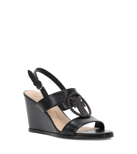 Rachel Logo Sandal - Black (FR41776-BLAC)