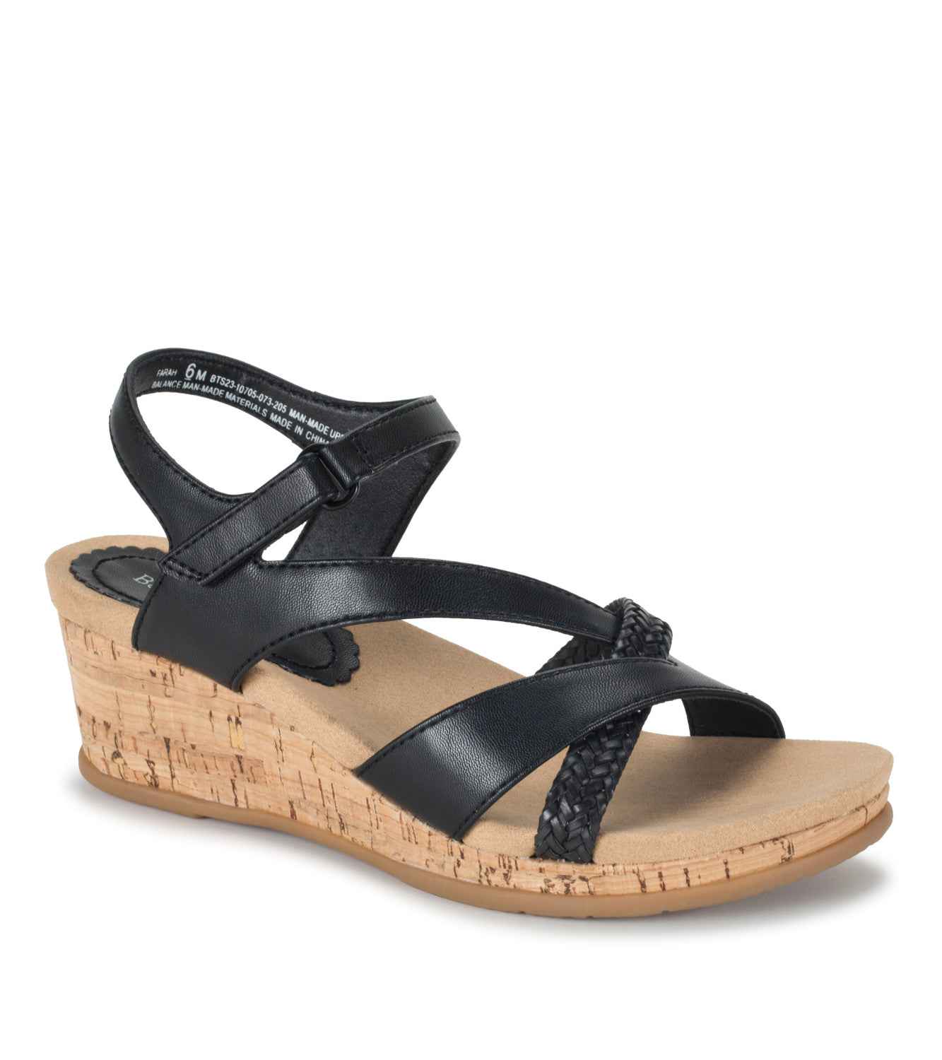 Farah Wedge Sandal - Black (BT29641)