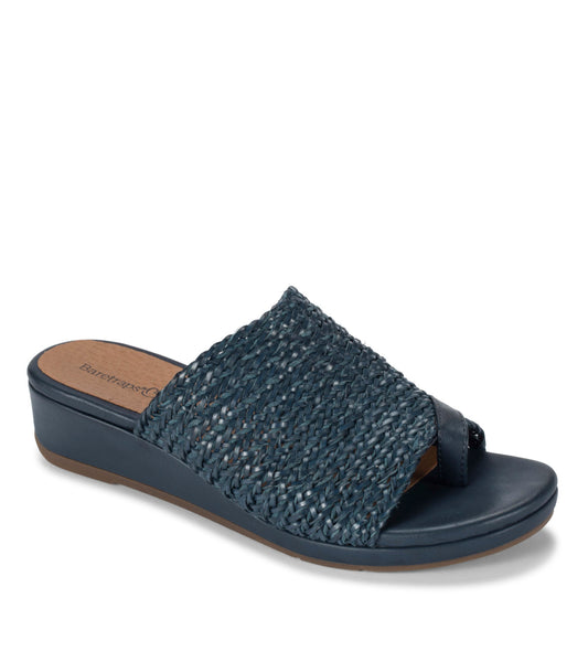 Abey Wedge Slide Sandal - Navy Blue (BT28688)