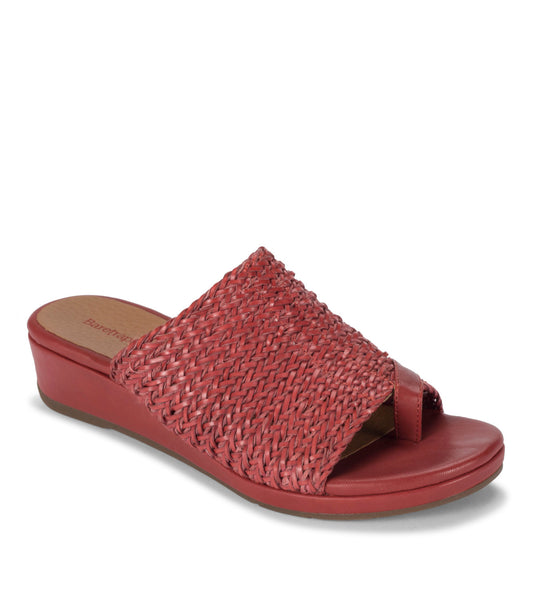 Abey Wedge Slide Sandal - Paprika Red (BT28761)
