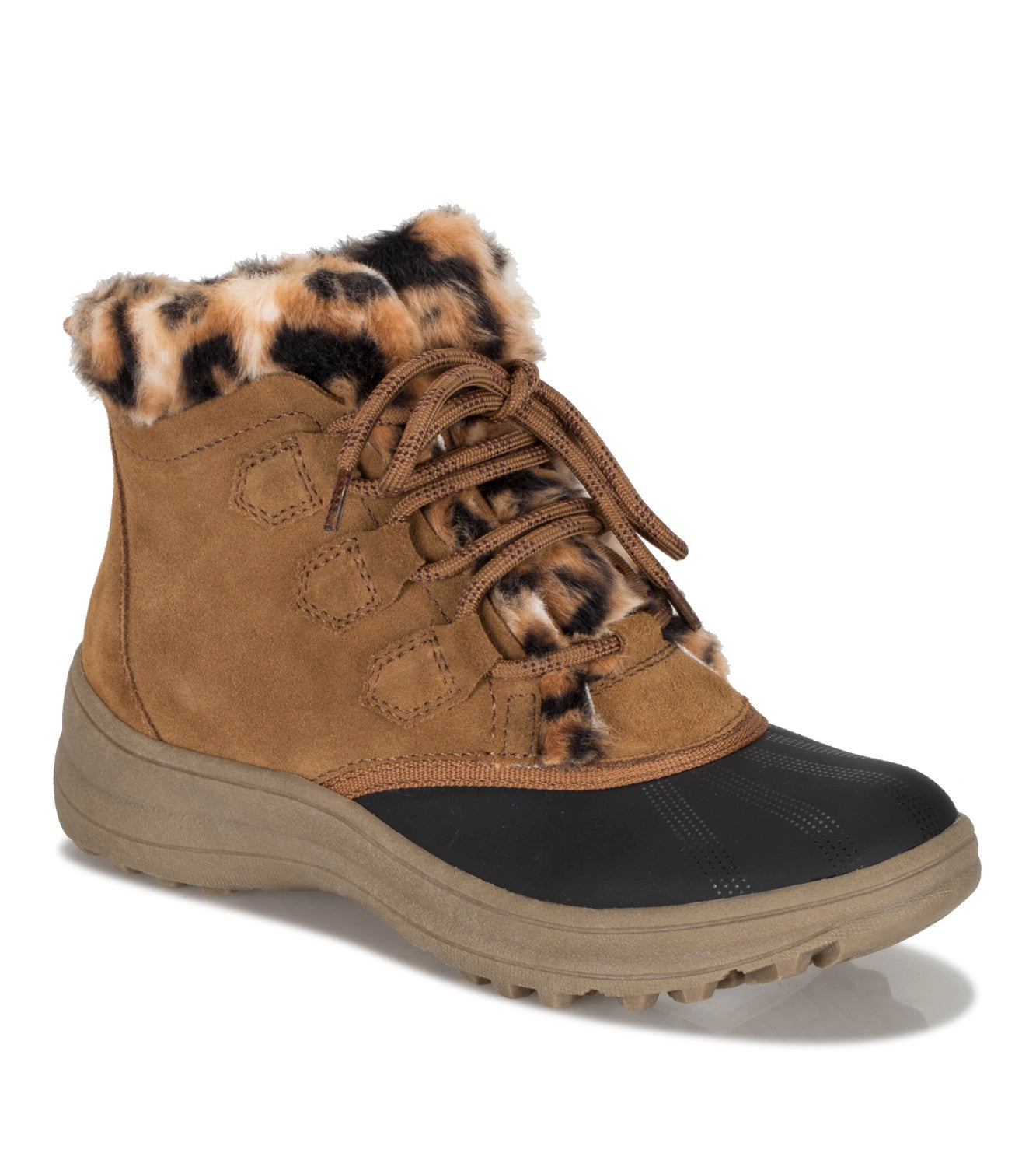 Augustina Cold Weather Bootie - Whiskey Leopard (BT27607)
