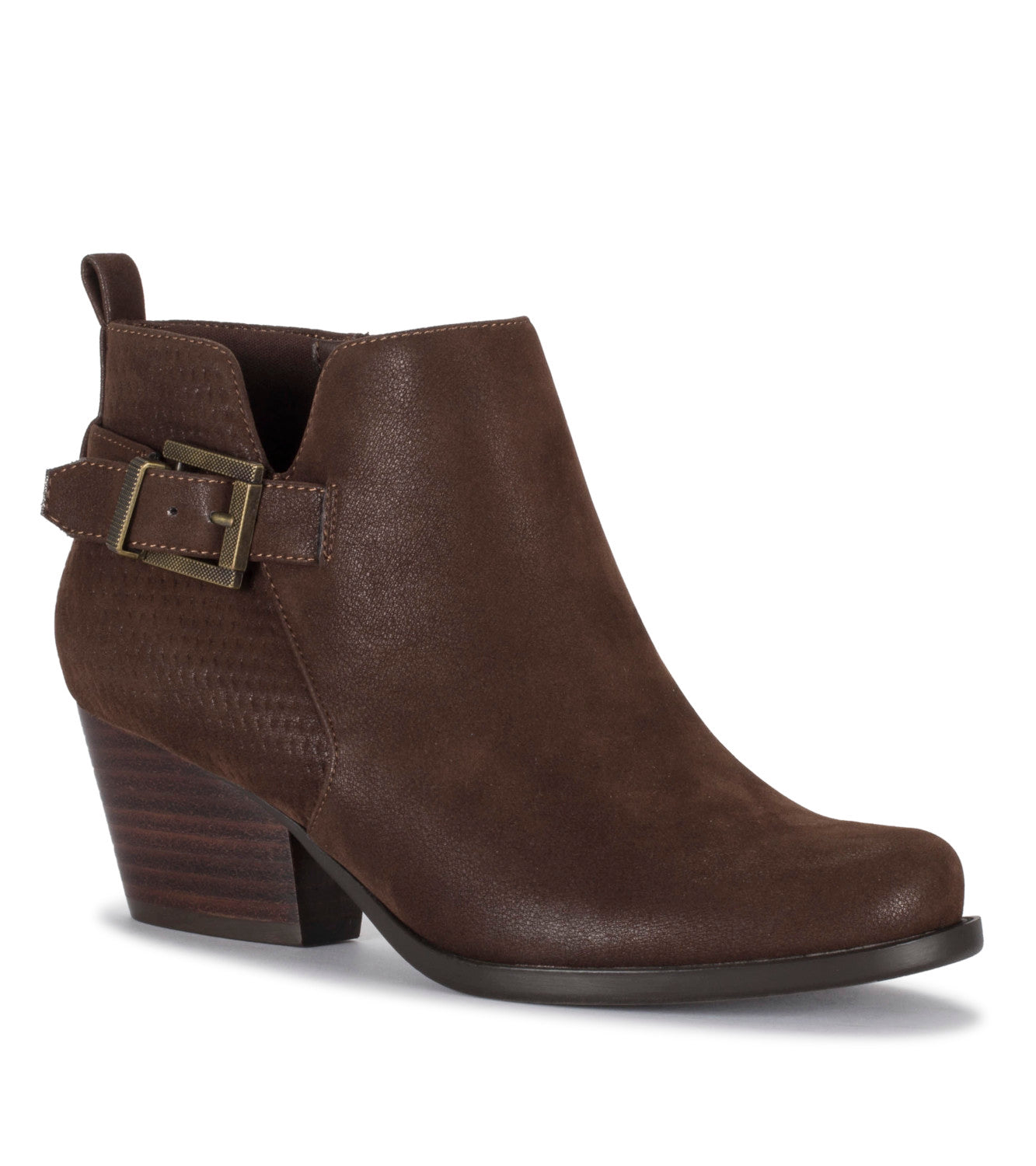 Rudy Block Heel Bootie - Medium Brown (BT27752)