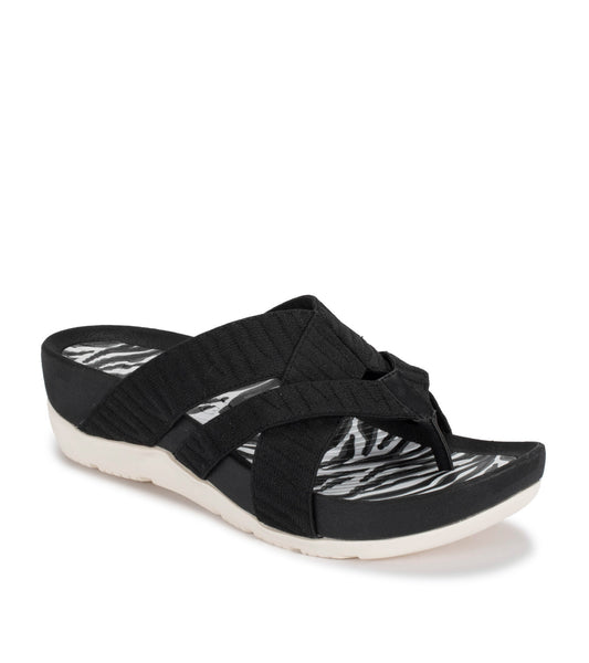 Agatha Slide Sandal - Black/White Zebra (BT27894)