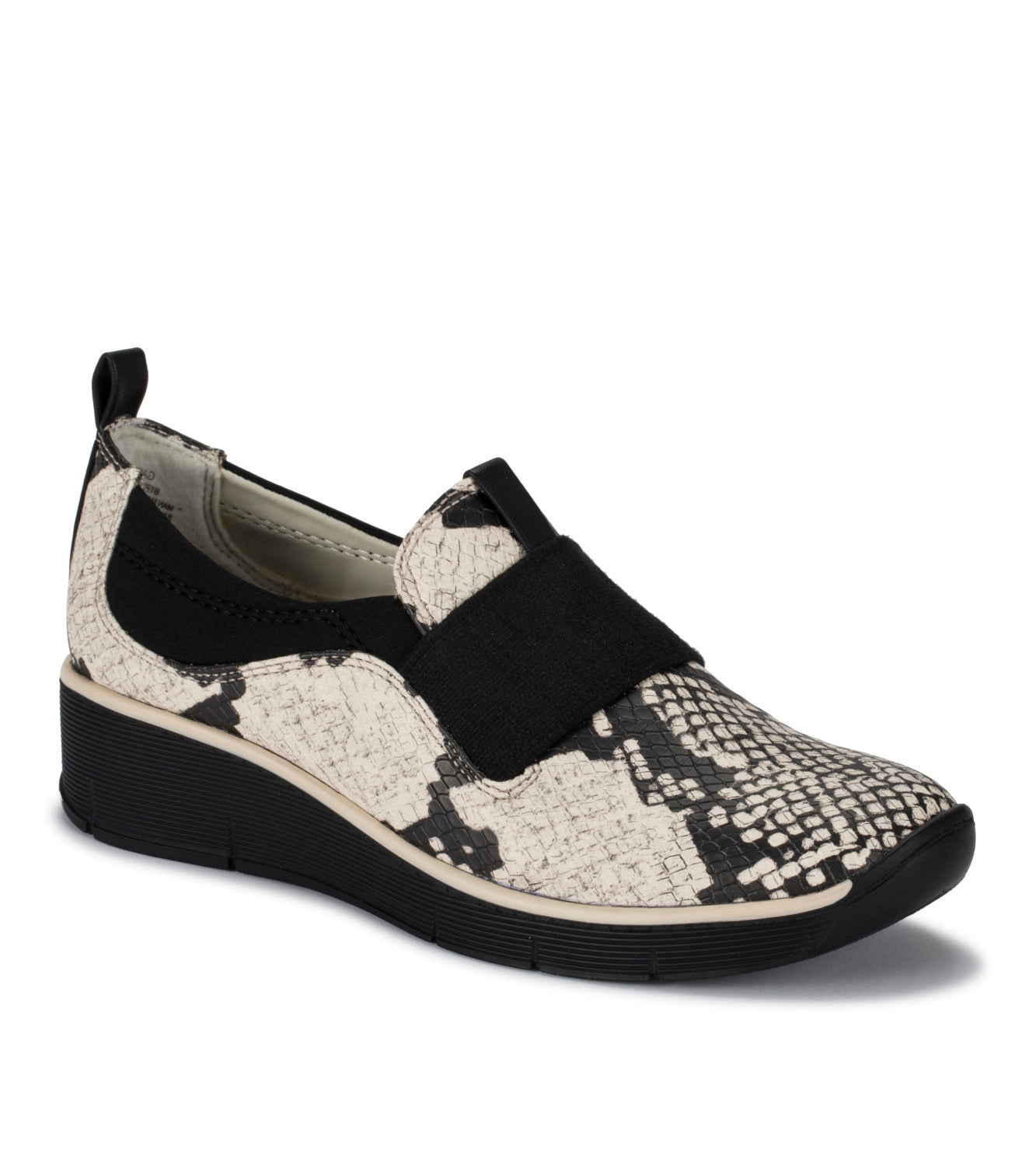 Garner Slip On Sneaker - Black/White Snake (BT27766)