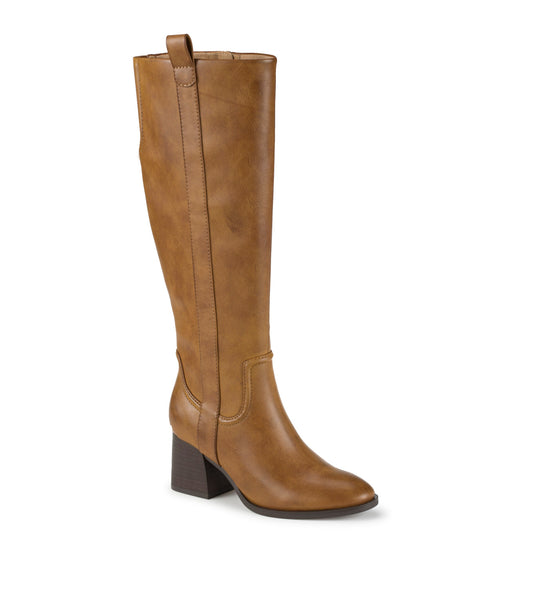 Daicy Wide Calf Tall Boot - Cognac (BT31668WC)