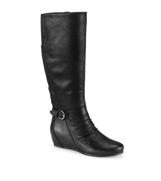 Sammy Tall Wedge Boot - Black (BT31069)