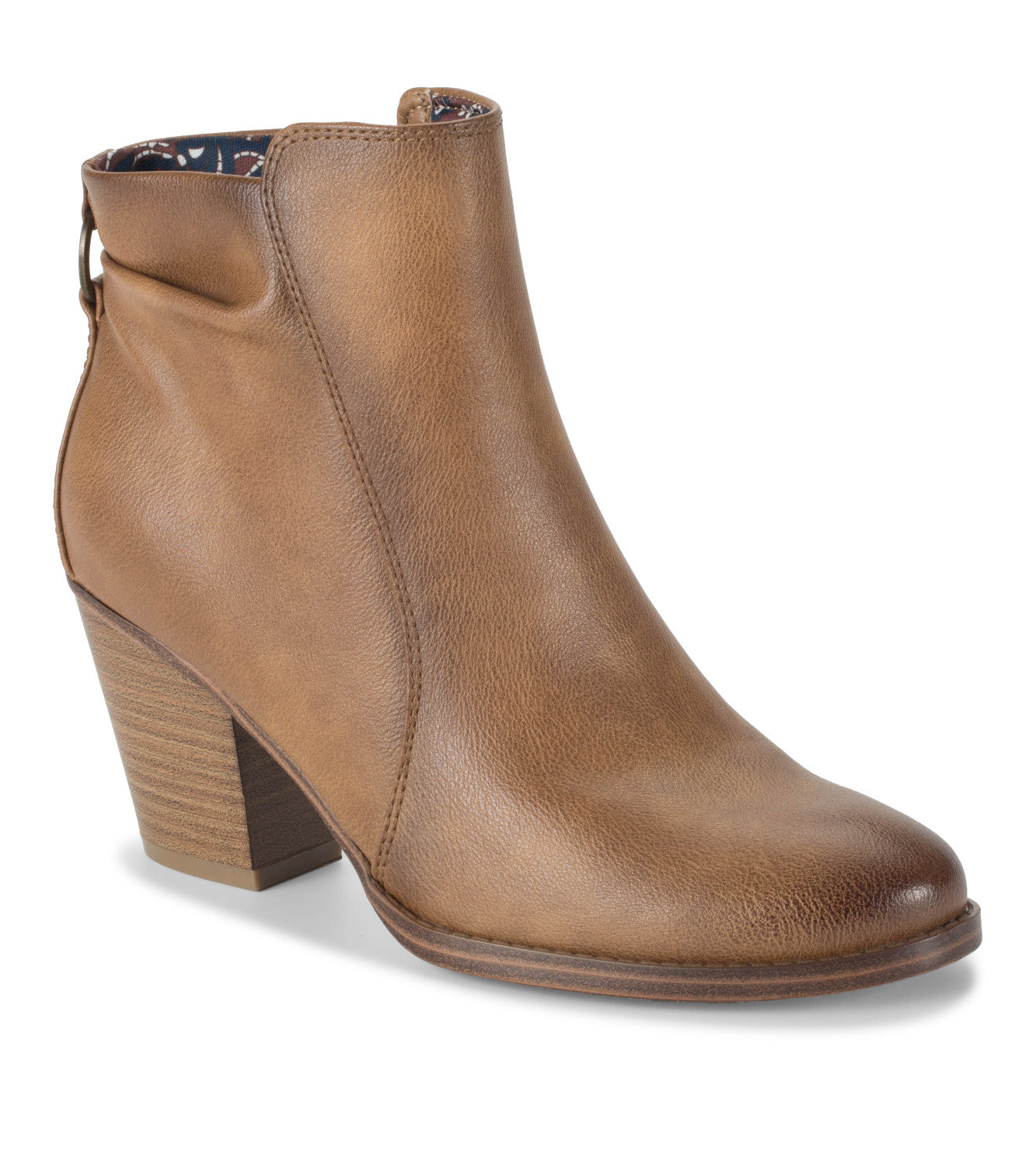 Crystal Block Heel Bootie - Auburn (BT30240)