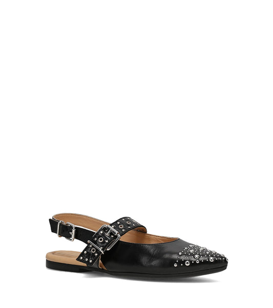 Heather Slingback Studded - Black (FR42026-BLAC)