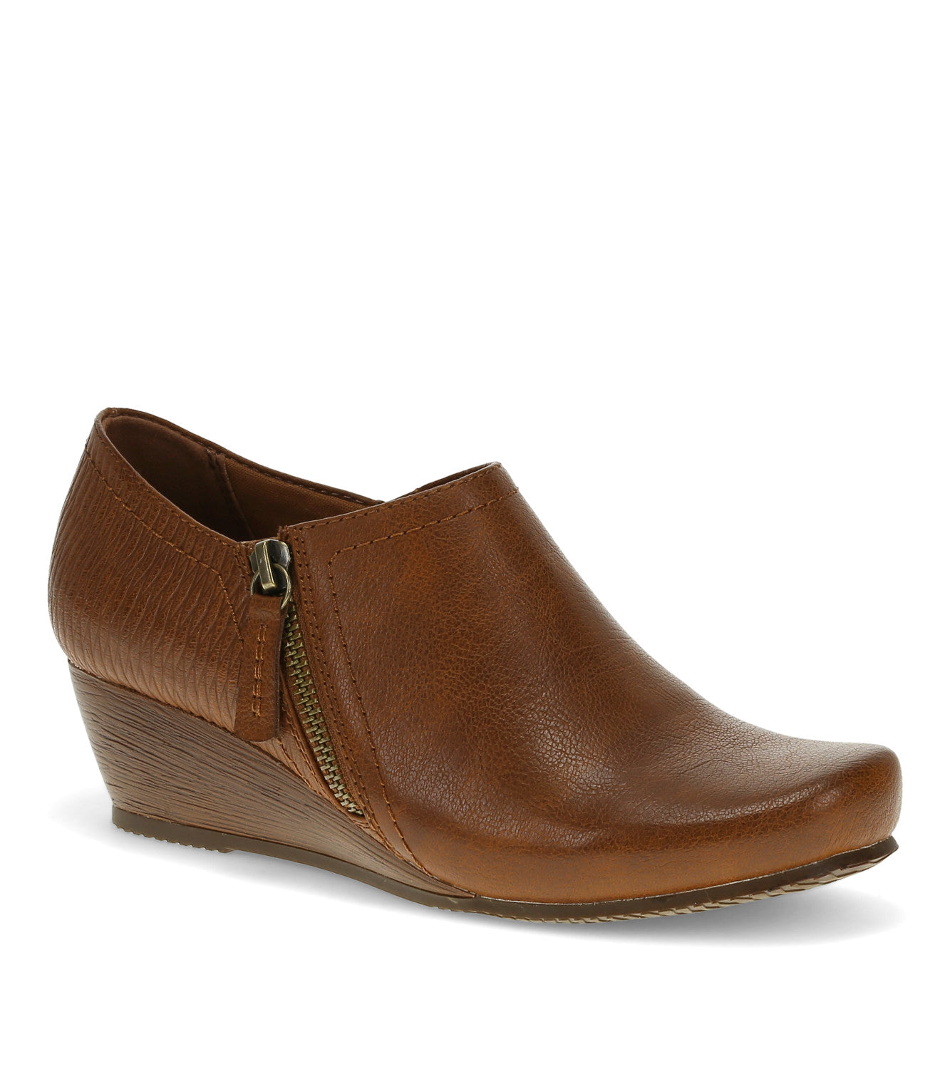 Louise Wedge Ankle Bootie - Cognac (BT30792)