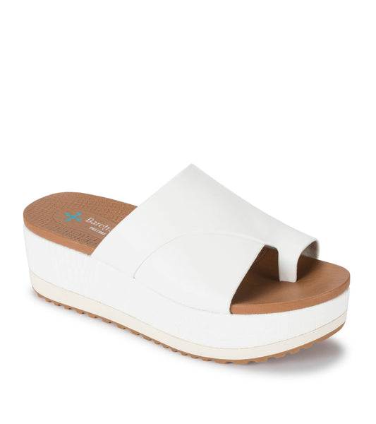 Harlow Platform Wedge Sandal - White (BT28980)