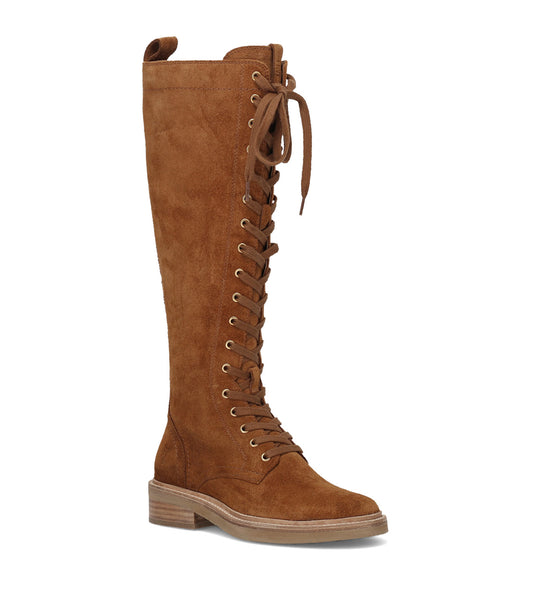 Phoebe Lace Up Tall - Caramel (FR42339-CARA)