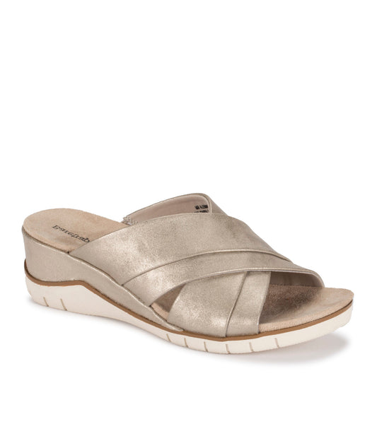 Carmiela Wedge Slide Sandal - Champagne (BT27904)