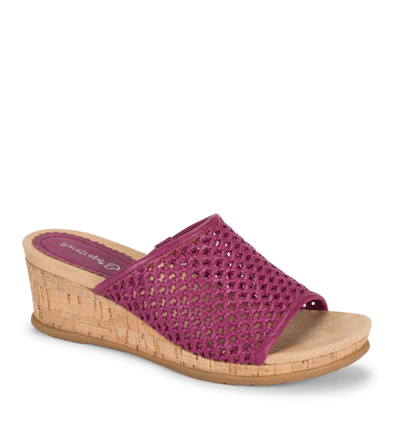 Flossey Wedge Slide Sandal - Magenta (BT28993)