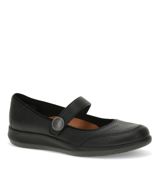 Joesie Mary Jane Flat - Black/Black (BT30898)