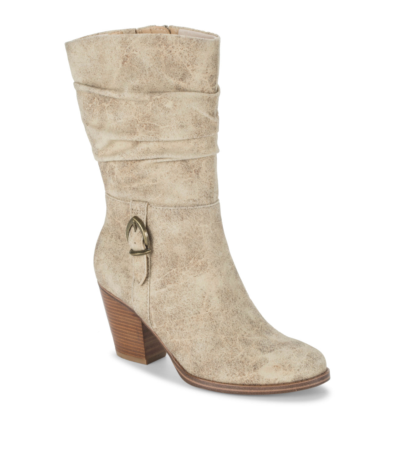 Cheyenne Mid Calf Boot - Cream (BT29410)