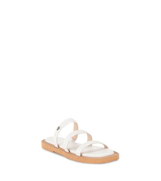 Faye Strappy Slide - White (FR40367-WHIT)