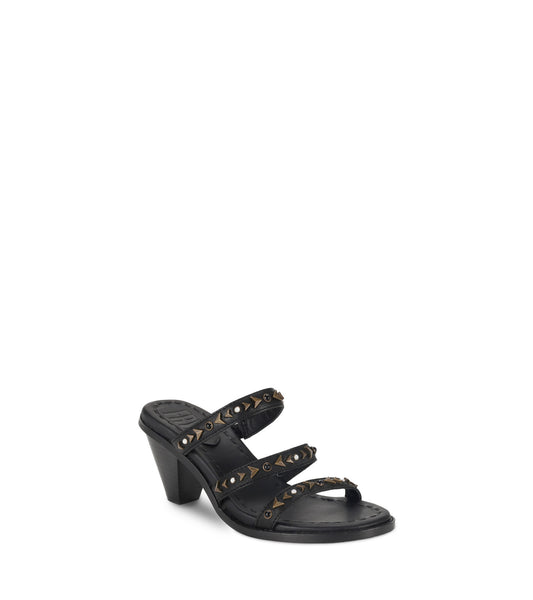 Estelle Studded Slide - Black (FR40340-BLAC)