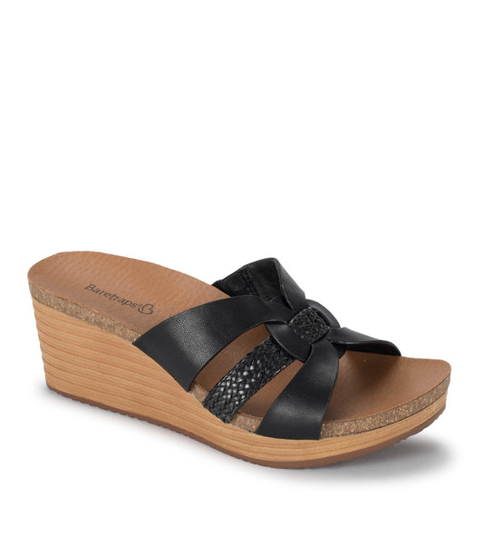 Yadora Wedge Slide Sandal - Black (BT29194)