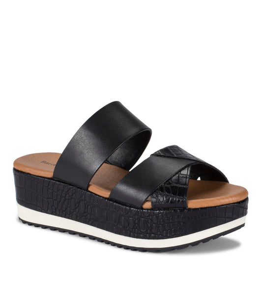 Whitlie Wedge Sandal - Black (BT28182)