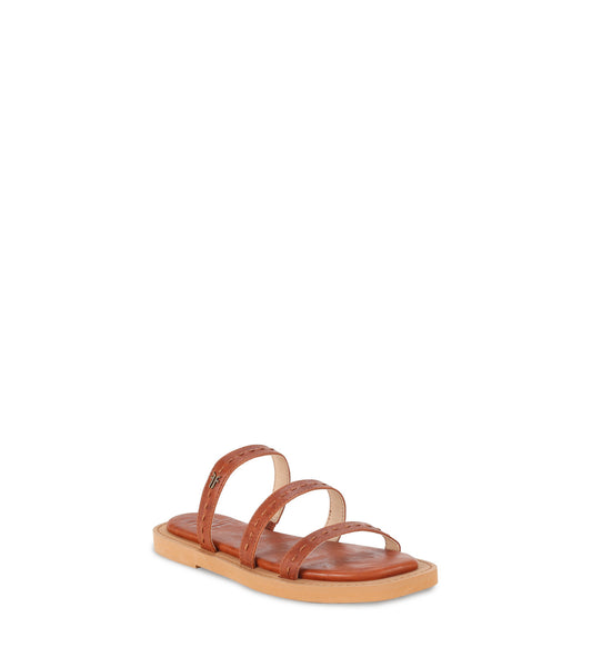 Faye Strappy Slide - Cognac (FR40366-COGN)