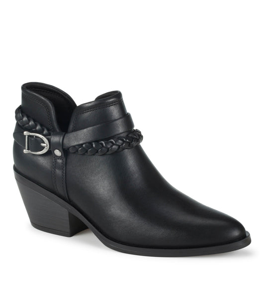 Daisie Block Heel Ankle Bootie - Black (BT31991)