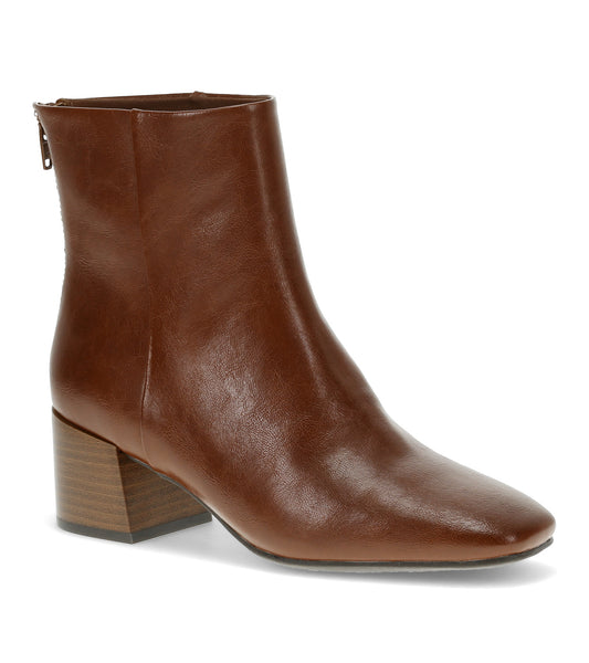 Emilie Block Heel Bootie - Mahogany (BT30777)