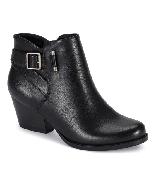 Reggie Block Heel Bootie - Black (BT28274)