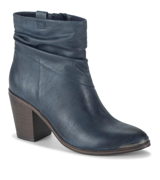 Katherine Block Heel Bootie - Navy (BT30133)