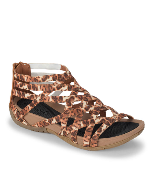 Samina Sandal - Brown Multi Leopard (BT28811)