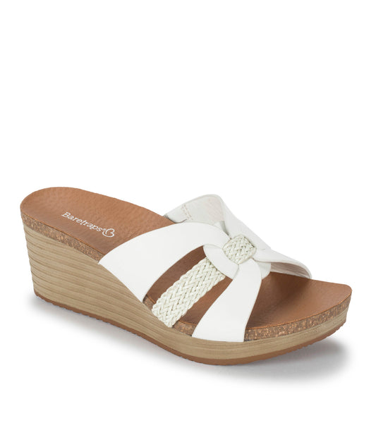 Yadora Wedge Slide Sandal - White (BT29196)