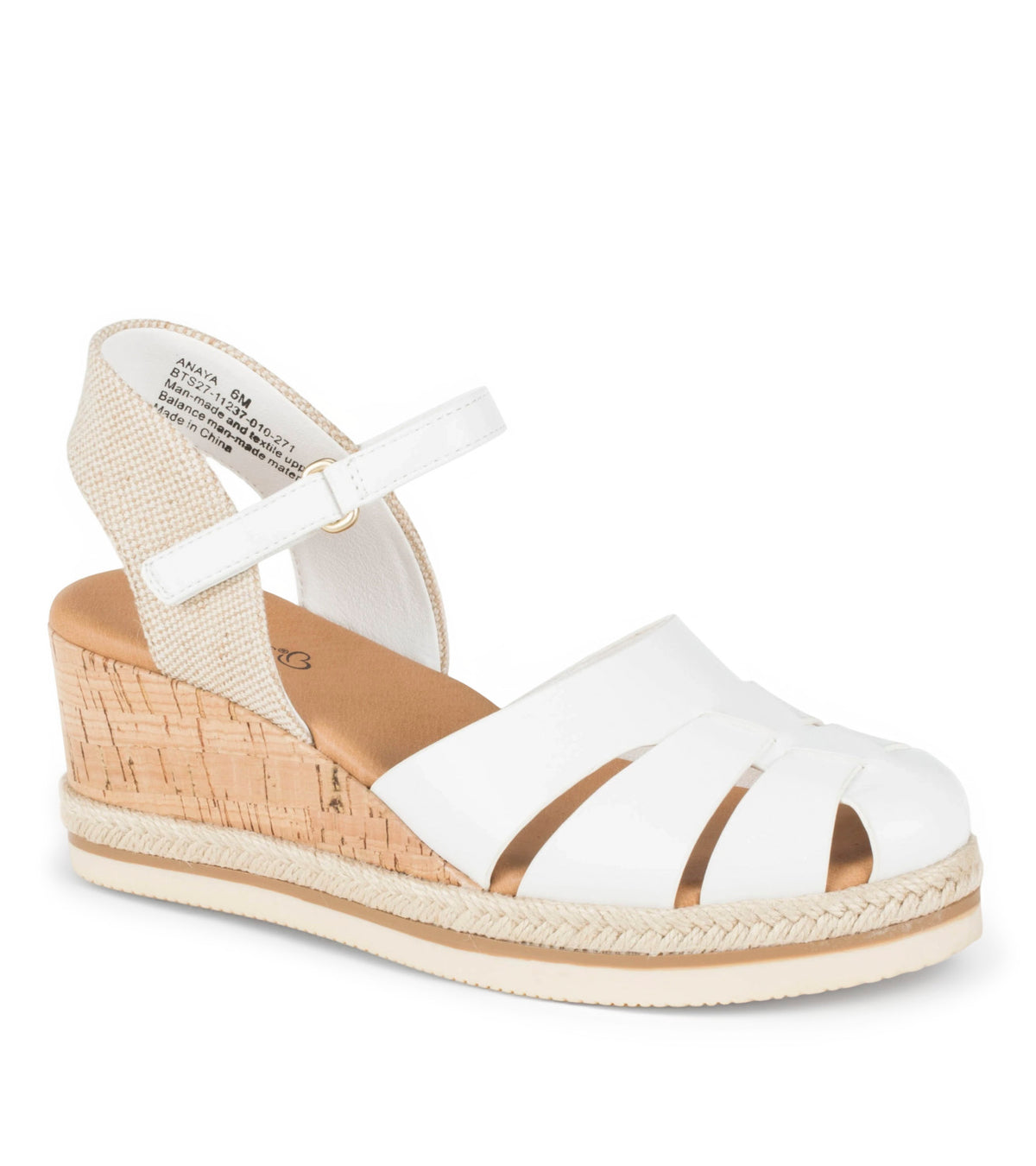 Anaya Wedge Sandal - White (BT32241)