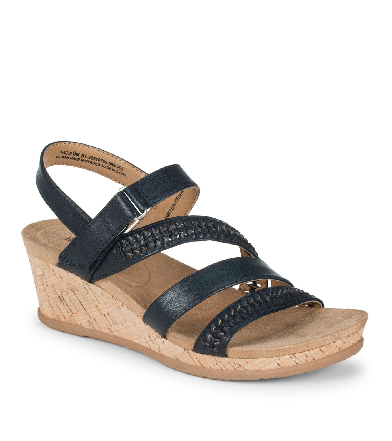 Facie Wedge Sandal - Navy (BT31875)