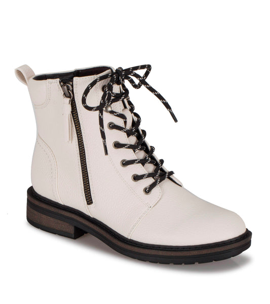 Amysue Lace Up Bootie - Cream (BT27577)