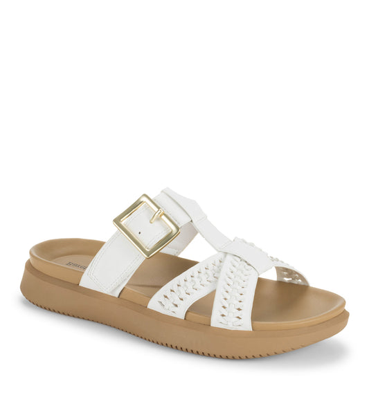 Emmery Slide Sandal - White (BT31190)