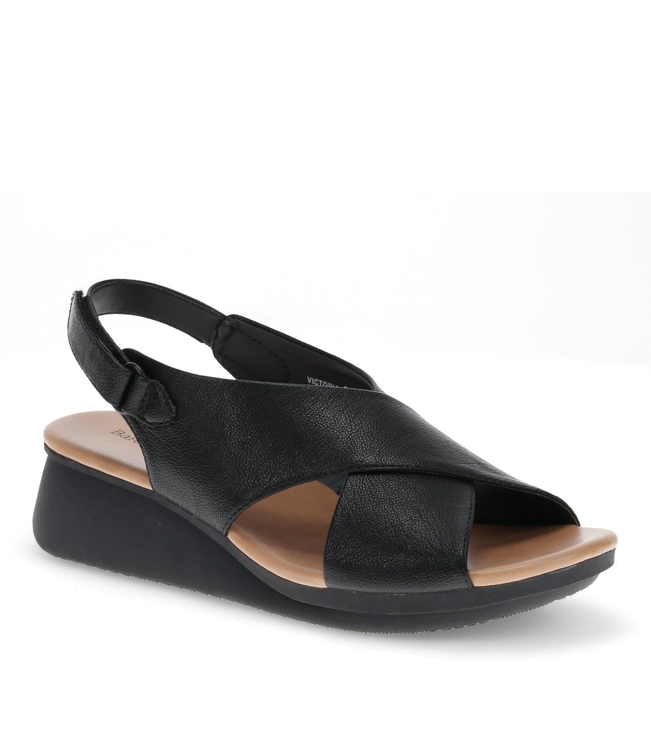Victoria Wedge Sandal - Black (BT30488)