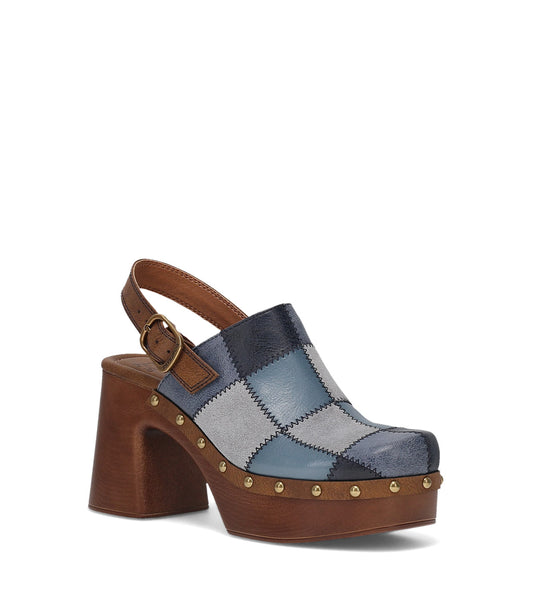 Wylie Patchwork Clog - Denim (FO10568)