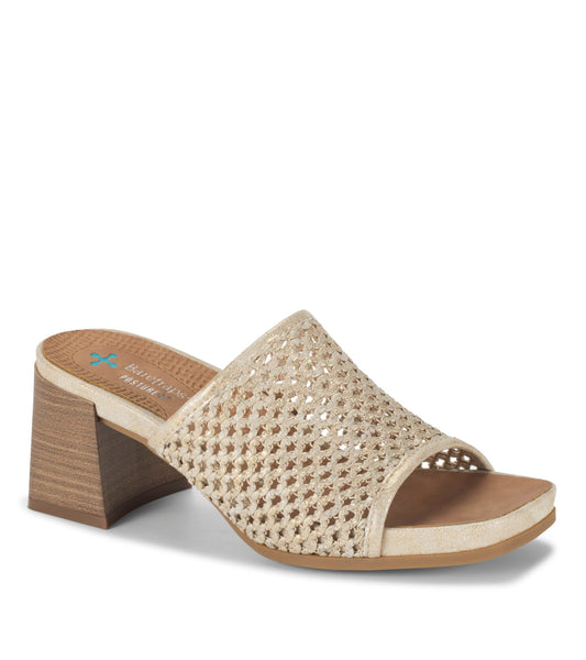 Brenda Block Heel Sandal - Light Gold (BT29877)