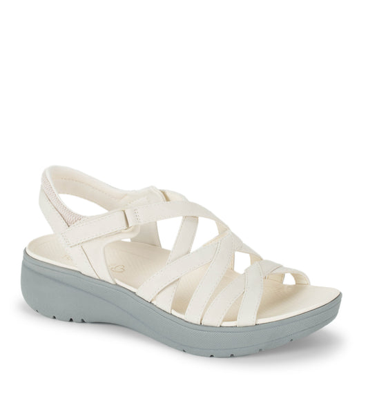 Taci Wedge Sandal - Cream (BT29653)