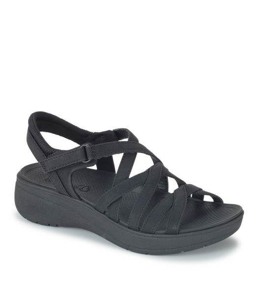 Taci Wedge Sandal - Black (BT29652)