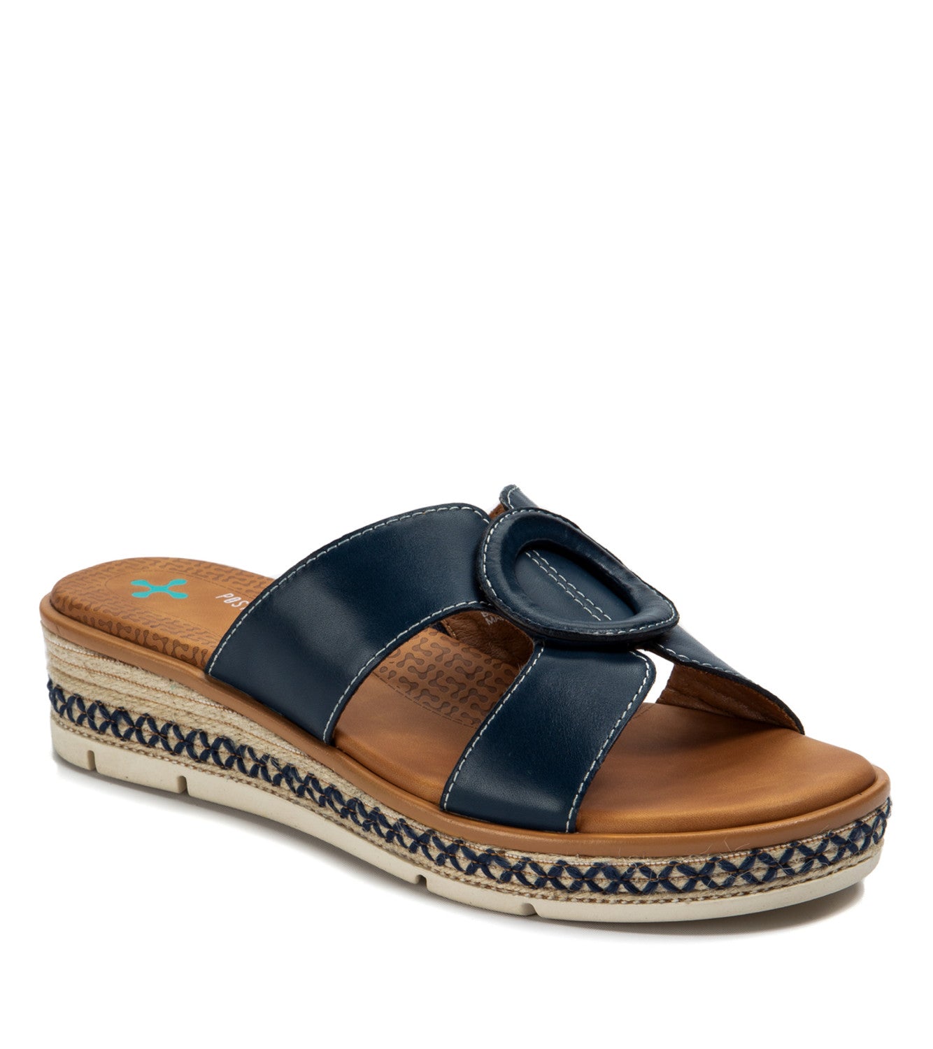 Bliss Espadrille Slide Sandal - Navy (BT27141)