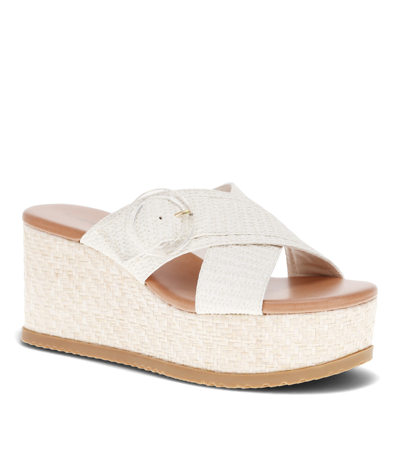 Sydney Wedge Sandal - Cream (BT30427)