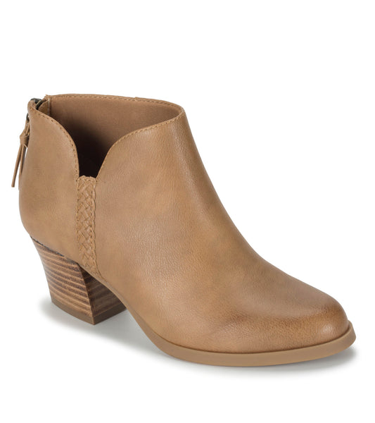 Lauryn Block Heel Ankle Bootie - Salted Caramel (BT30152)