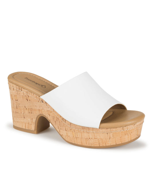 Teah Wedge Slide Sandal - White (BT31919)