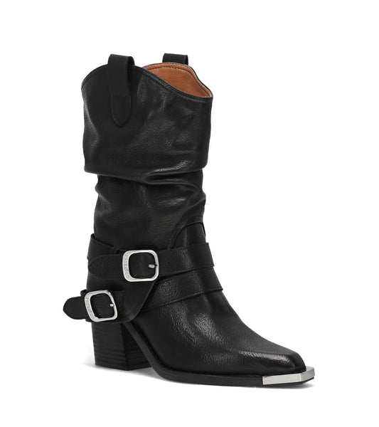 Ashlyn Spat Boot - Black (FO10491)