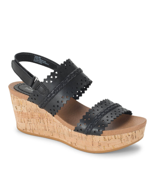 Rene Wedge Sandal - Black (BT29816)