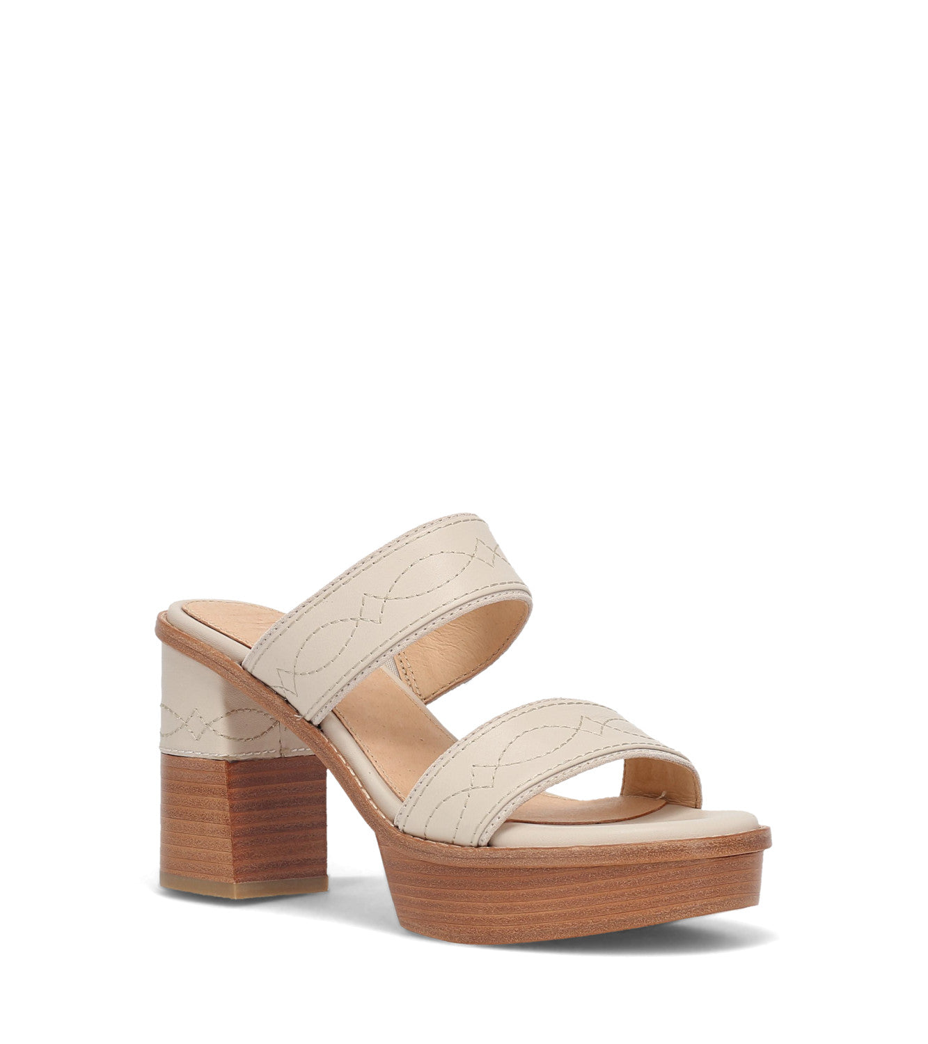 Pipa Woodstock 2 Band Platform Sandal - Ivory (FR40983-IVOR)