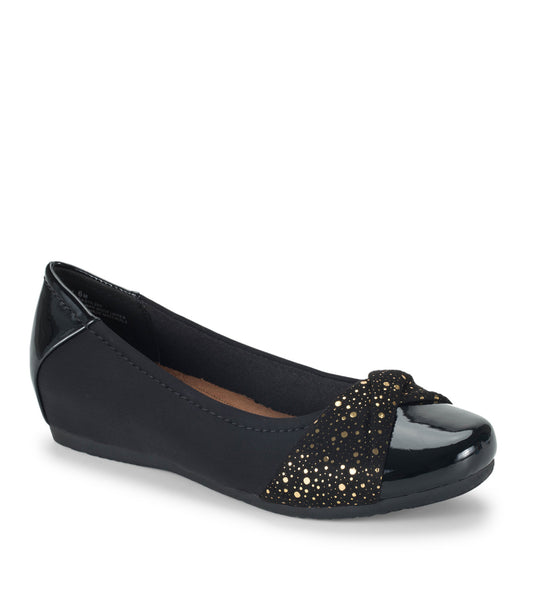 Mitsy Casual Flat - Black Patent (BT30243)