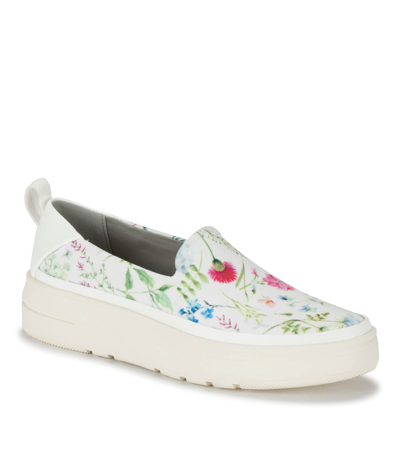 Nevin Slip On Sneaker - White Multi Flower Canvas (BT28634)